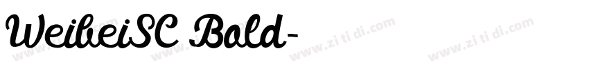 WeibeiSC Bold字体转换 WeibeiSC Bold字体转换